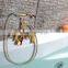 Classical Gold Plated Hot and Cold Bathtub Mounted Faucet