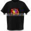 party music sound activated clothes led el light t-shirt