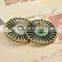 New arrival 200 pcs Antique Green color DIY necklace pendants high quality zinc alloy plated jewelry accessory round Charms A739