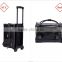 2016 New Arrival Wholesale Classic Black High Quality PU Leather Cosmetic Bag Makeup