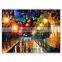 Hot selling streetscape knife oil painting on canvas