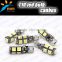 multiple color White blue red yellow green pink color 9smd 5050 T10 led for car