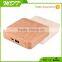 High real capacity good quality 7800mah mobile wood power bank with mirco usb cable