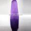 Synthetic Long straight purple wig with long bangs for woman N428