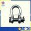 U.S. TYPE g2130 GALVANIZED DROPED FORGRED BOLT TYPE BOW SHACKLE