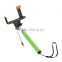 Hot sale Charge-Free Audio Cable Controlled Selfie Stick Cable Take Pole for iphone5/5s