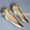 Stylish flats shoes china women pump shoes with heart rhinestone and bow
