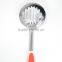 Novel design TPR handle skimmer spoon stainless steel wire skimmer kitchen utensils