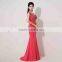 Hot Sale Fashion Custom Sleeveless Red Sexy Formal Beaded Evening Dress Backless Mermaid Red Sexy Formal Beaded Evening Dress