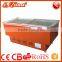 DG-210Z frezer Red Color Supermarket Meat Display Refrigerator for Fish and Chicken with Competitive Price