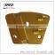 PCD Trapezoid Floor Grinding Pad -2 PCD Segments & 1 Bar Diamond Segment