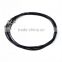 2016 Fashion jewelry leather rope stainless steel lobster clasp lengh adjustable jewelry