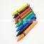 Twistable washable wax crayon in bulk,triangle color wax crayon,custom shaped design triangular crayon