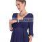 Deep V-Neck Sexy Maternity Dresses Easy Nursing