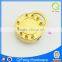 Q-3093 zippers manufacturer custom shiny gold round engrave puller