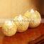 Gold color shining glass candle holders