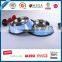 stainless steel material blue color painting dog feeder