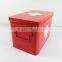 PT Medicine Storage Box Metal Red with White Cross Large