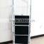 Best selling home use EN131 approved rubber feet 2 step ladder with safefy rail