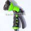 high quality china supplier 8 function spary garden water gun