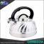 Hot water kettle stainless steel whistling the kettle with wooden handle