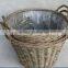 100%Handmade Wicker Plastic Lined Plant Basket Wicker Plant Pot Flower Plant Basket