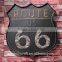 Illuminated Antique US route 66 metal wall decor