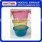 best selling 3 pcs small size plastic round baby travel bowls with lids plastic candle bowls