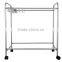 Rollin Pants Trolley/18 Pants closet Rolling Trolley Hanger Slacks Organizer Rack with Hangers