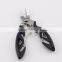 Black Handle Stainless Steel Bent Head Fishing Scissors