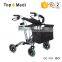 China suppliers TOPMEDI Rehabilitation Therapy Supplies lightweight 4 wheel folding rollator walker