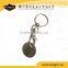 Promotional Metal Trolley Coin Keychain With Custom Logo