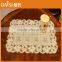 30cm*46cm golden PVC lace placemat (DOILES) for banquet