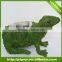 animal flower pot moss and sisal pot garden decoration