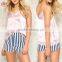 Fashion Images of Ladies Casual Tops Satin Women Cami Top with lace
