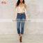 2017 Open shoulders Satin Blouse Women Summer New Model Neck Blouses HSb7281