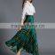 korean style women fashion plaid long skirt wholesale cheap price