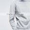 Custom Logo Long Raglan Sleeve Crew Neck Grey Men's 87% Cotton 13% Viscose Casual Blank Sweatshirt