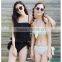 Wholesale hot sexsolid young girl swimwear see through swimsuits