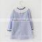 Fashionable Knitted Frock Long Sleeve Plain Clothing Little Girl Princess Dresses Wholesale New Design Kids Baby Girls Dress