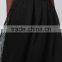 Wholesale women fancy plain black puffy mesh midi skirts