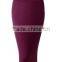 Fashion Lightweight Stretchy Fabric Elastic Waist Band Pencil Skirt for woman