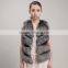 Myfur Hot Sale Fox Fur Vest Dyed Real Fox Fur Sleeveless Sexy Women Fur Vest