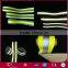 EN471 high visibility dongguan 3m reflective fabric tape for clothing