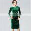 B40996A Fashion 6 colors women casual velvet dress