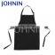 Johnin Brand Wholesale Polyester 32x30'' Custom Logo Black Apron With Pocket