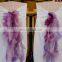 High Quality Organza Ruffled Wedding Chiavari Chair Cover