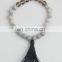 Gem stone beads tassel bracelet