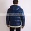 China supplier fur collar bule polyester down jacket for mens