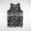 Mens printing vest summer quick dry breathable all over printing cotton vest
